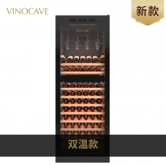 Vinocave/维诺卡夫JC-266B超薄红酒柜恒温酒柜家用大容量 双温款